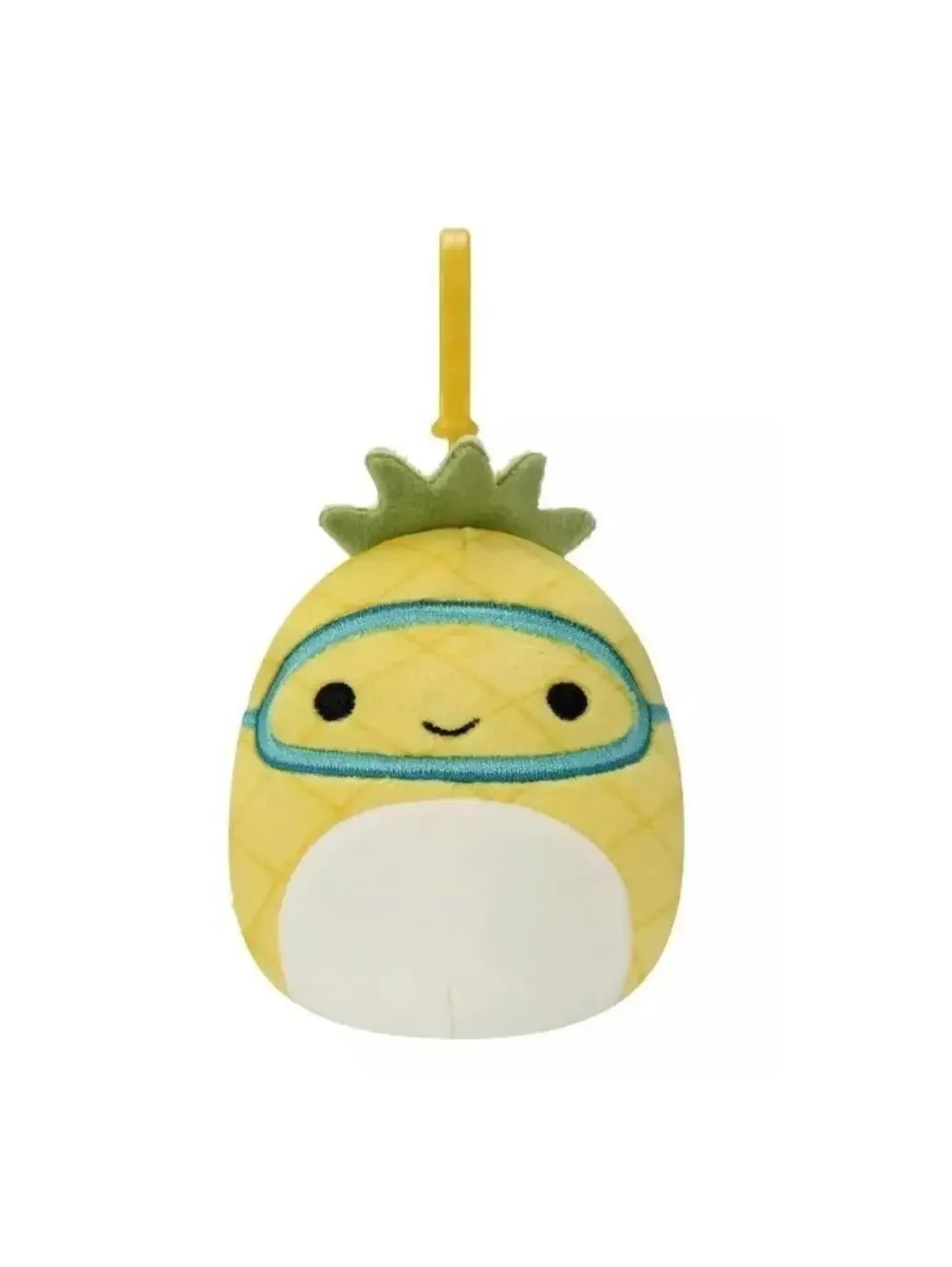 Maui Squishmallows Clip-On Pineapple Plush Toy, Soft Collectible Stuffed Animal